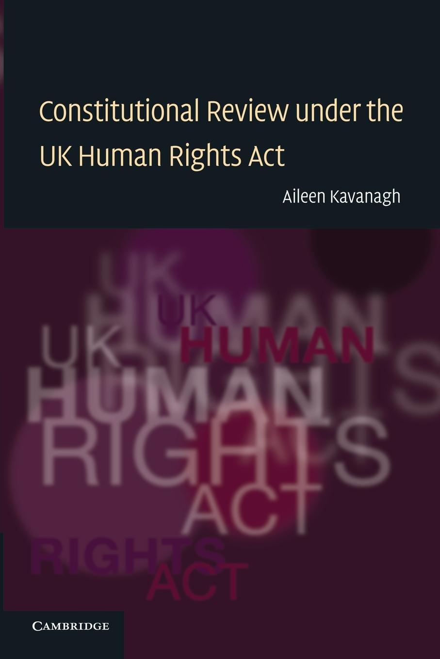 Cover: 9780521682190 | Constitutional Review Under the UK Human Rights ACT | Aileen Kavanagh
