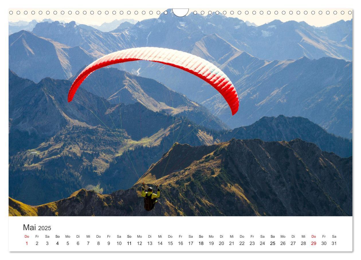 Bild: 9783383958090 | Paragleiten - Der Wunsch vom Fliegen. (Wandkalender 2025 DIN A3...