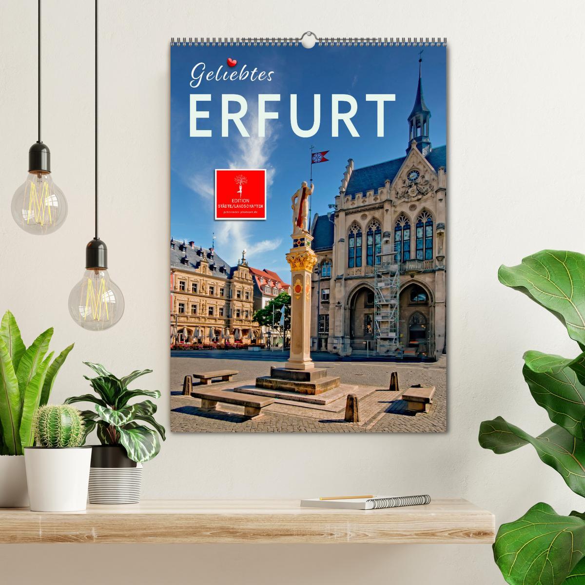 Bild: 9783435900060 | Geliebtes Erfurt (Wandkalender 2025 DIN A2 hoch), CALVENDO...