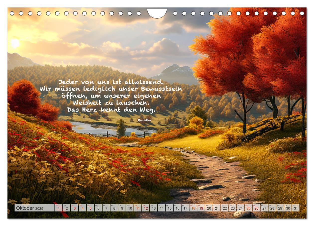 Bild: 9783383869839 | Meditation und innerer Frieden (Wandkalender 2025 DIN A4 quer),...