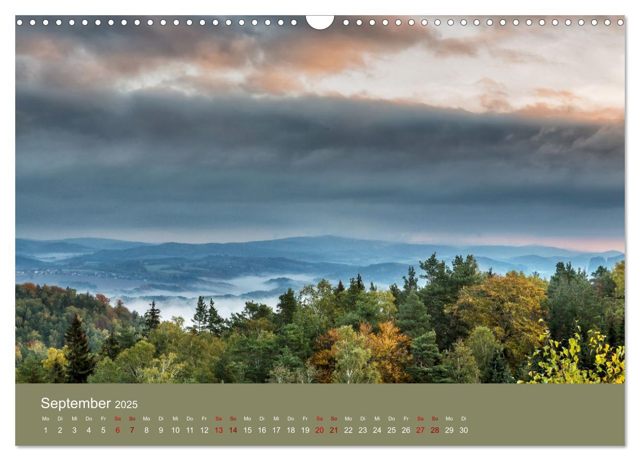 Bild: 9783383940279 | Auf den Bergen der Sächsischen Schweiz (Wandkalender 2025 DIN A3...