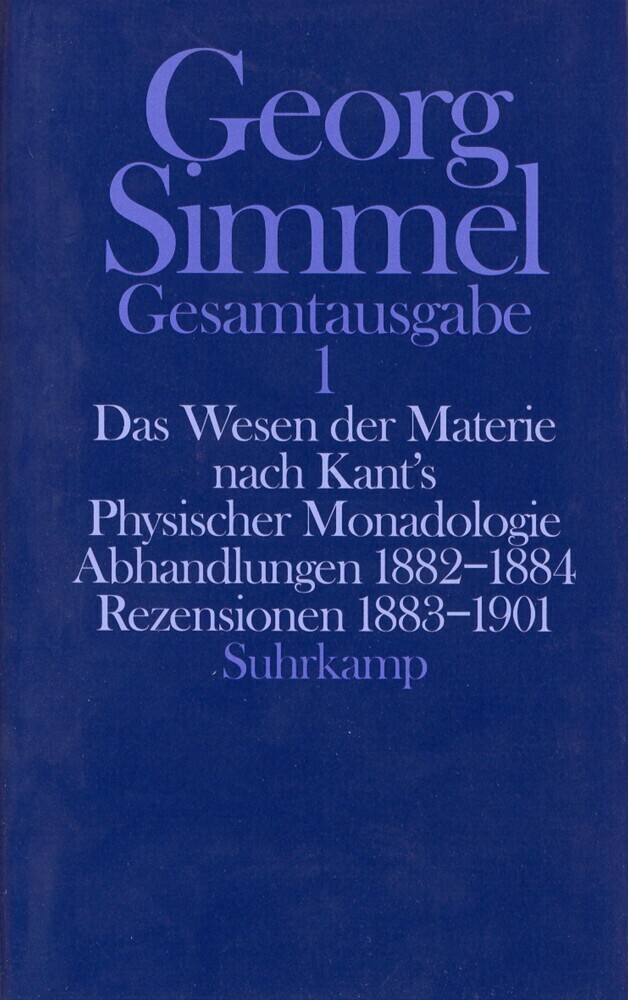 Cover: 9783518579510 | Das Wesen der Materie nach Kant's Physischer Monadologie....