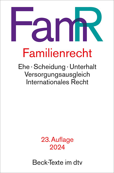 Cover: 9783423532457 | Familienrecht | Rechtsstand: 1. Januar 2024 | Taschenbuch | 993 S.