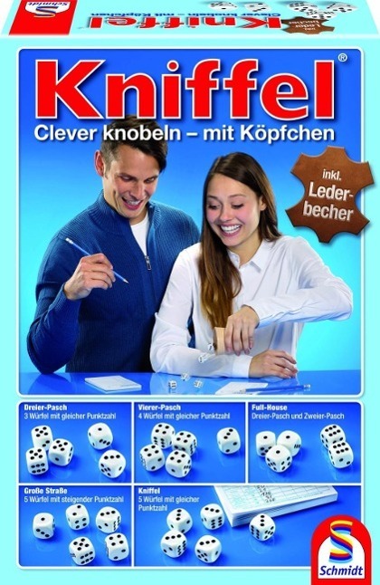 Cover: 4001504490300 | Kniffel | Clever knobeln, mit Köpfchen. Für 2 - 8 Spieler ab 8 Jahren