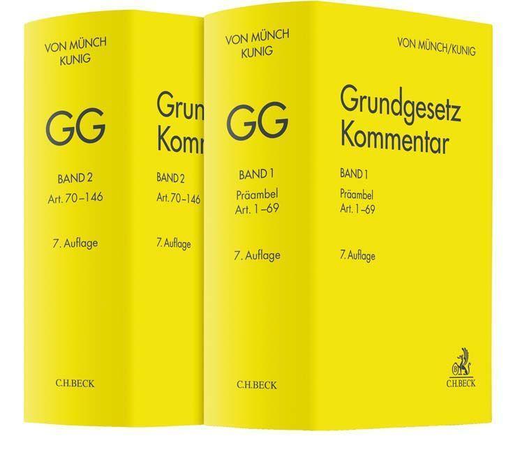 Grundgesetz-Kommentar. Gesamtwerk. In 2 Bänden - Münch, Ingo von (Dr. Dr.)/Kunig, Philip (Dr. Dr. Dr.)
