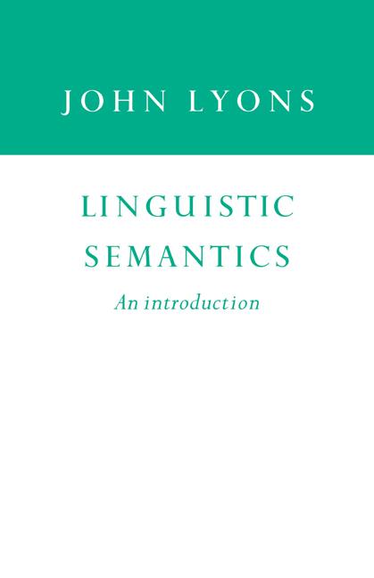 Cover: 9780521438773 | Linguistic Semantics | An Introduction | John Lyons (u. a.) | Buch