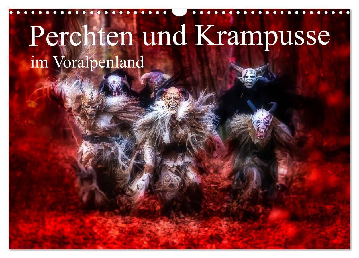 Cover: 9783383361425 | Perchten und Krampusse im Voralpenland (Wandkalender 2024 DIN A3...