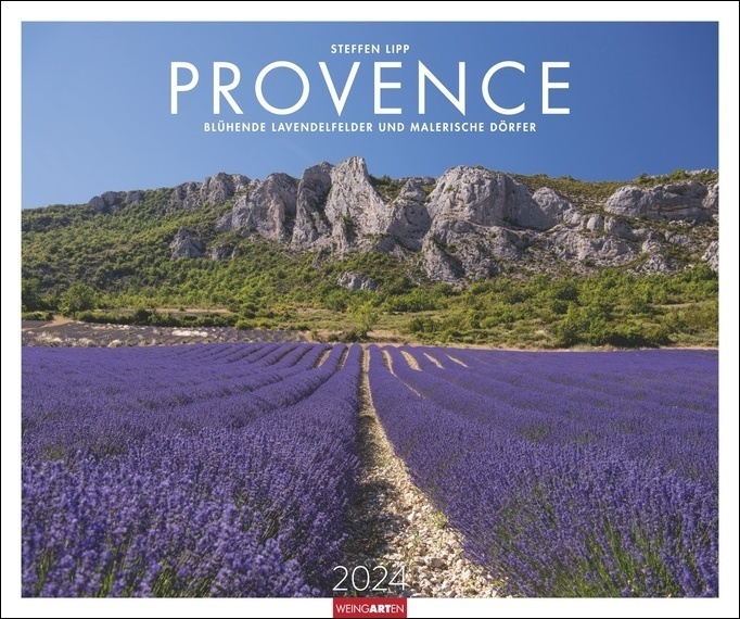 Cover: 9783840084522 | Provence Kalender 2024. Traumhafte Lavendelfelder und kleine Dörfer...