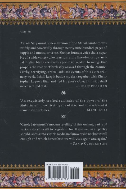 Rückseite: 9780393081756 | Mahabharata | A Modern Retelling | Carole Satyamurti | Buch | Englisch