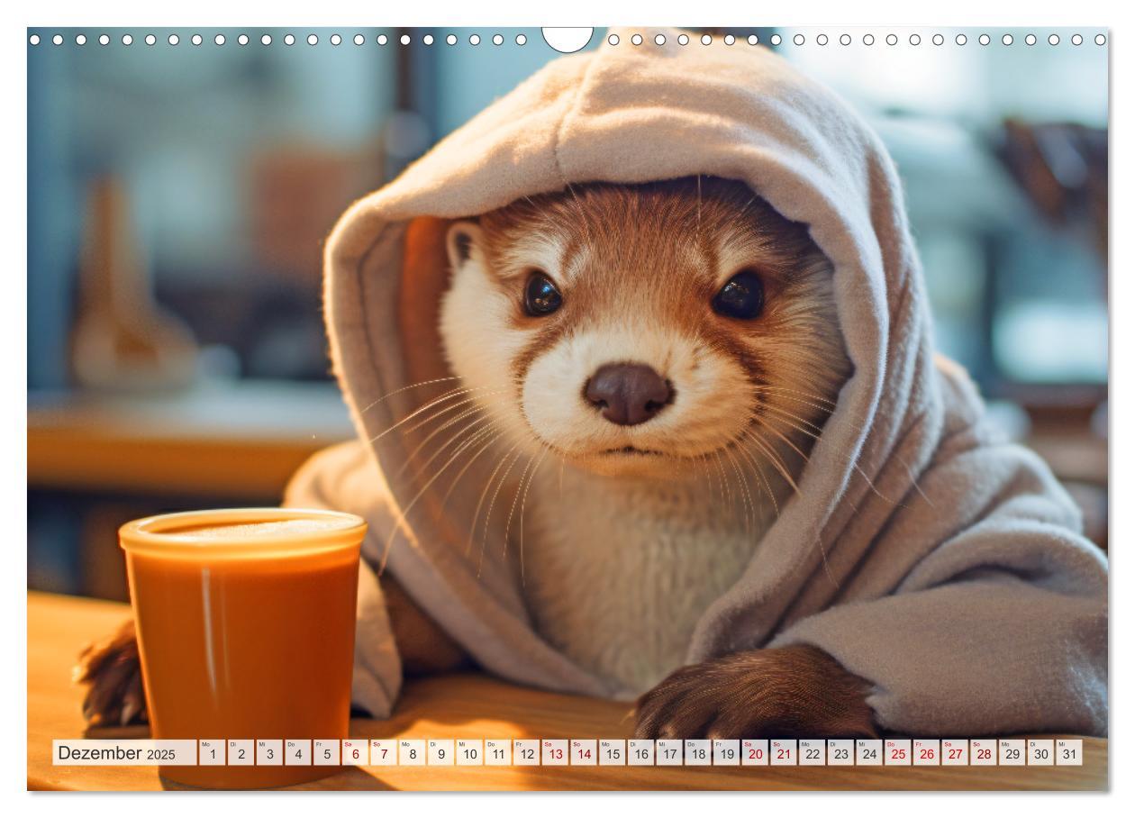 Bild: 9783383891984 | Otter bei der Arbeit (Wandkalender 2025 DIN A3 quer), CALVENDO...