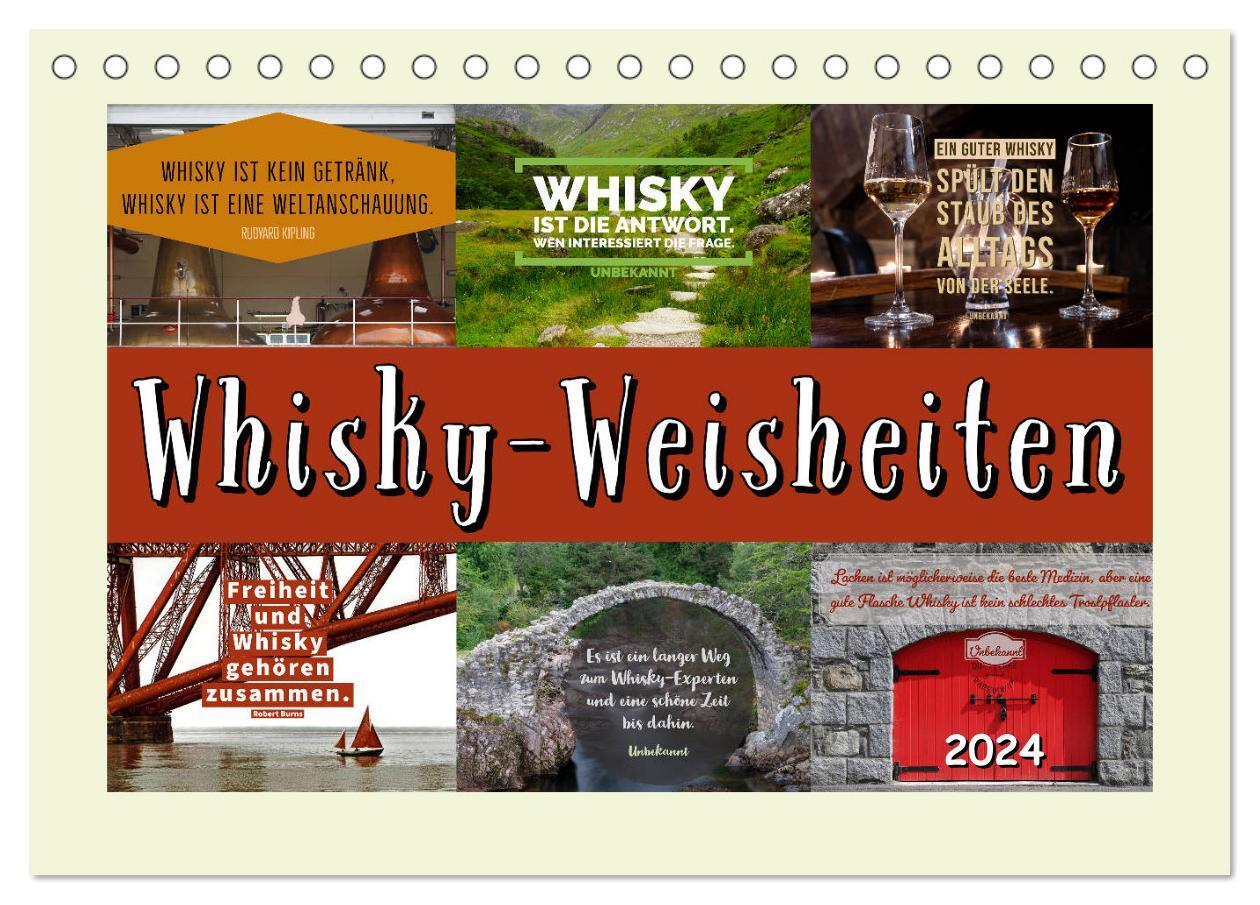 Cover: 9783675554986 | Whisky-Weisheiten (Tischkalender 2024 DIN A5 quer), CALVENDO...