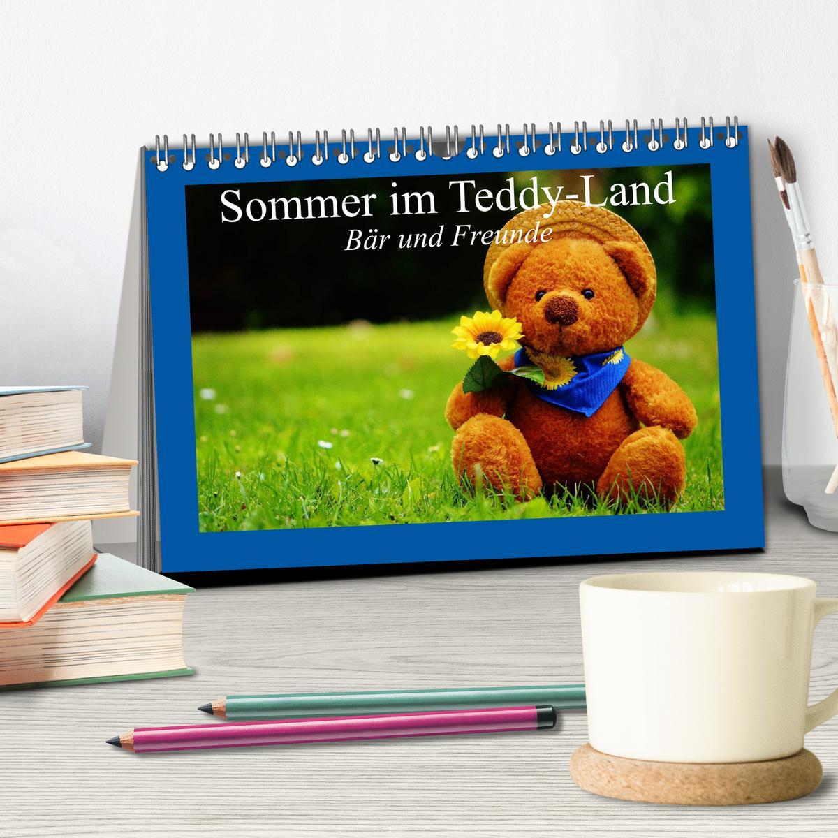 Bild: 9783435593972 | Sommer im Teddy-Land. Bär und Freunde (Tischkalender 2025 DIN A5...