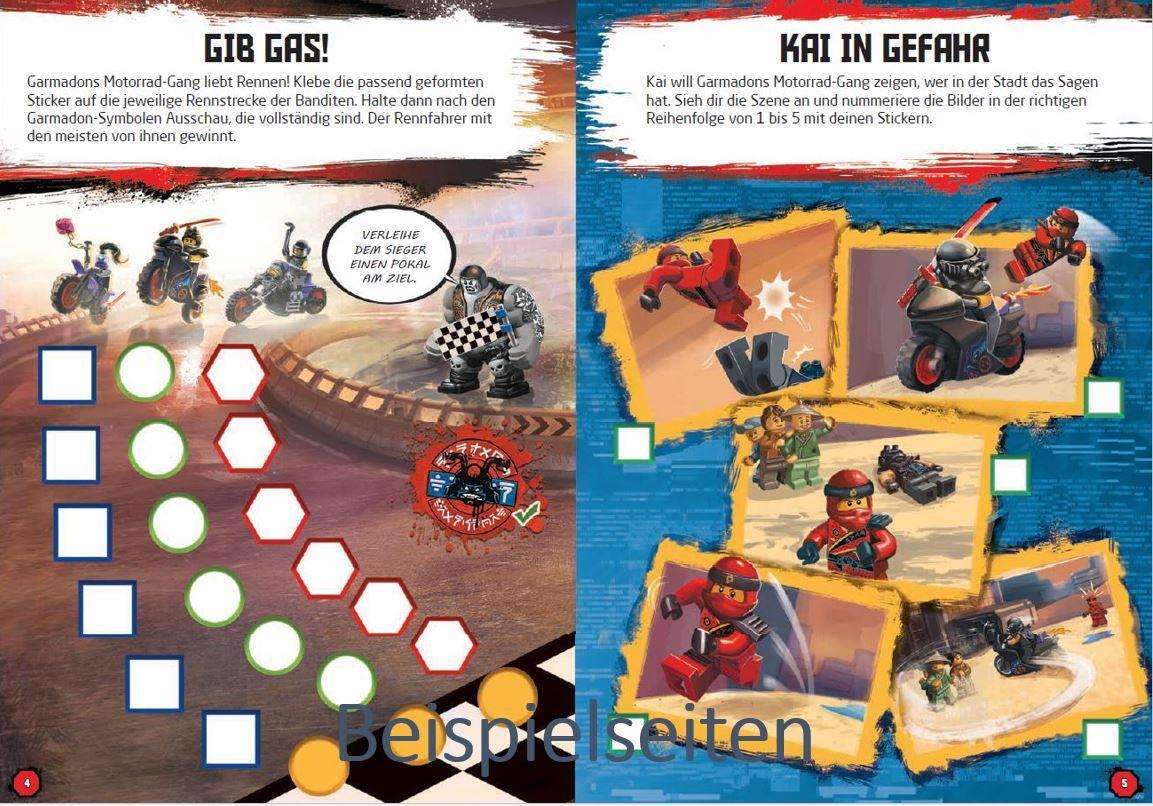 Bild: 9783960806271 | LEGO® NINJAGO® - Stickerabenteuer - Helden auf Mission | Taschenbuch