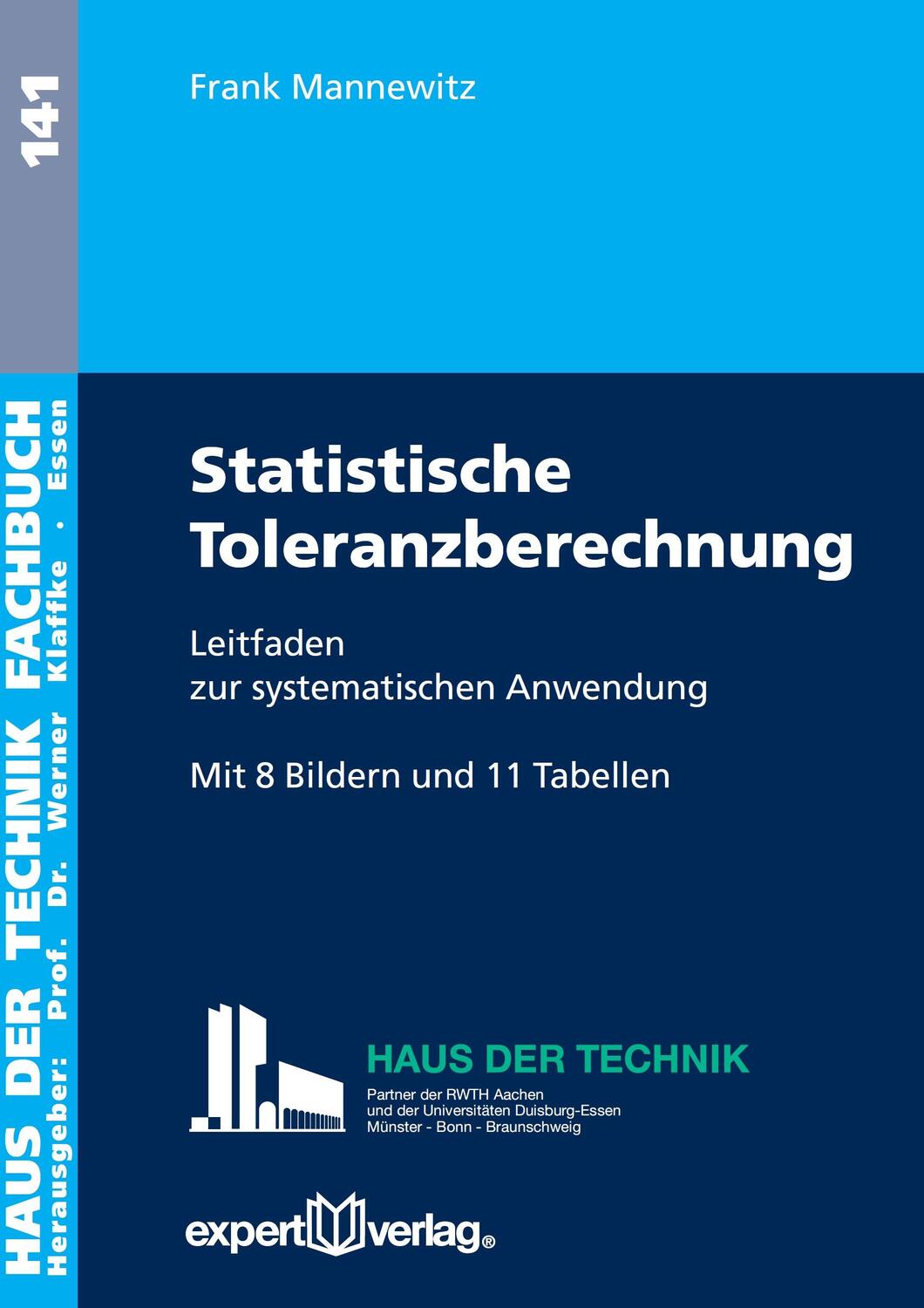 Cover: 9783816933441 | Statistische Toleranzberechnung | Frank Mannewitz | Taschenbuch | 2016