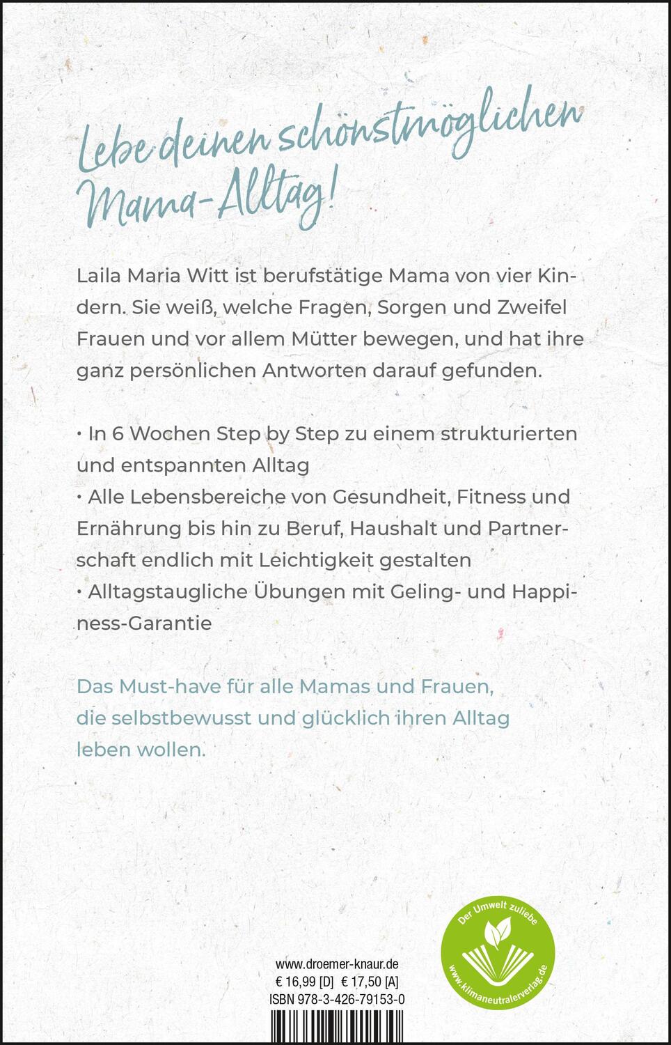 Rückseite: 9783426791530 | Happiness hausgemacht! | Laila Maria Witt | Taschenbuch | 288 S.