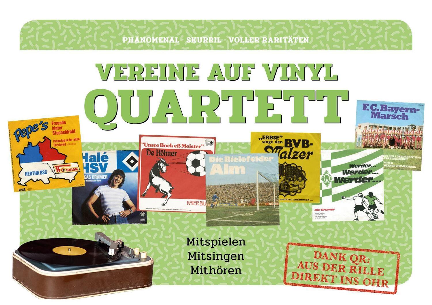 Cover: 9783949681059 | Vereine auf Vinyl Quartett | Fußball-Kult-Vereine auf Vinyl | Spiel