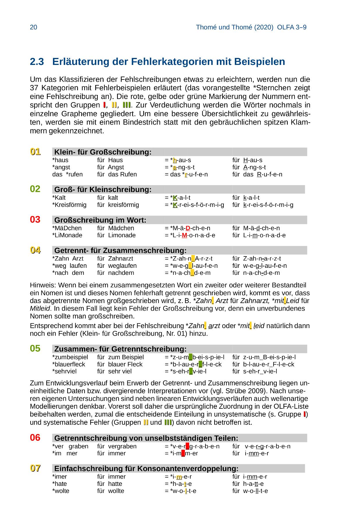 Bild: 9783942122221 | OLFA 3-9: Oldenburger Fehleranalyse für die Klassen 3-9 | Broschüre