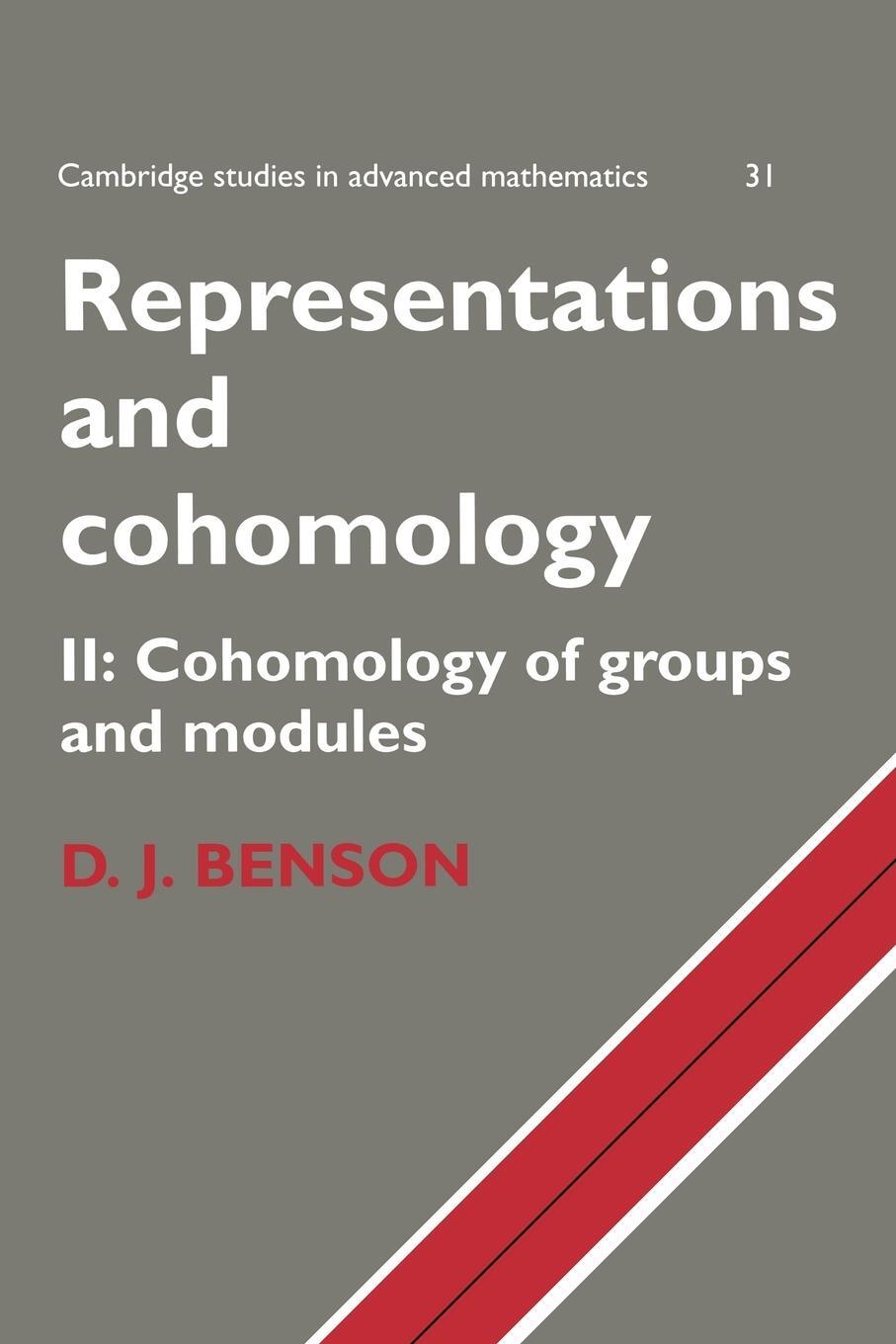 Cover: 9780521636520 | Representations and Cohomology | D. Benson | Taschenbuch | Paperback