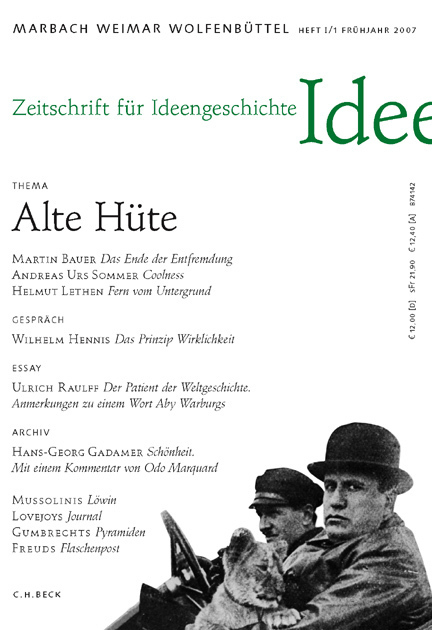 Cover: 9783406559402 | Thema: Alte Hüte | Entfremdung; Coolness; Untergrund | Stephan Schlak