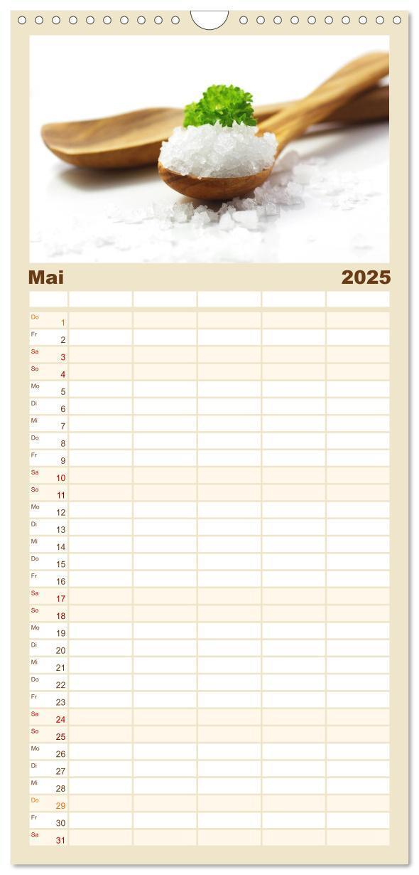 Bild: 9783457118856 | Familienplaner 2025 - Leichte Küche mit 5 Spalten (Wandkalender, 21...