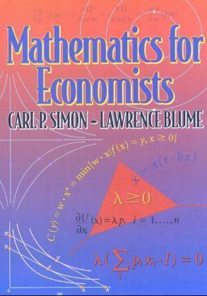 Cover: 9780393117523 | Mathematics for Economists | Carl P. Simon (u. a.) | Taschenbuch