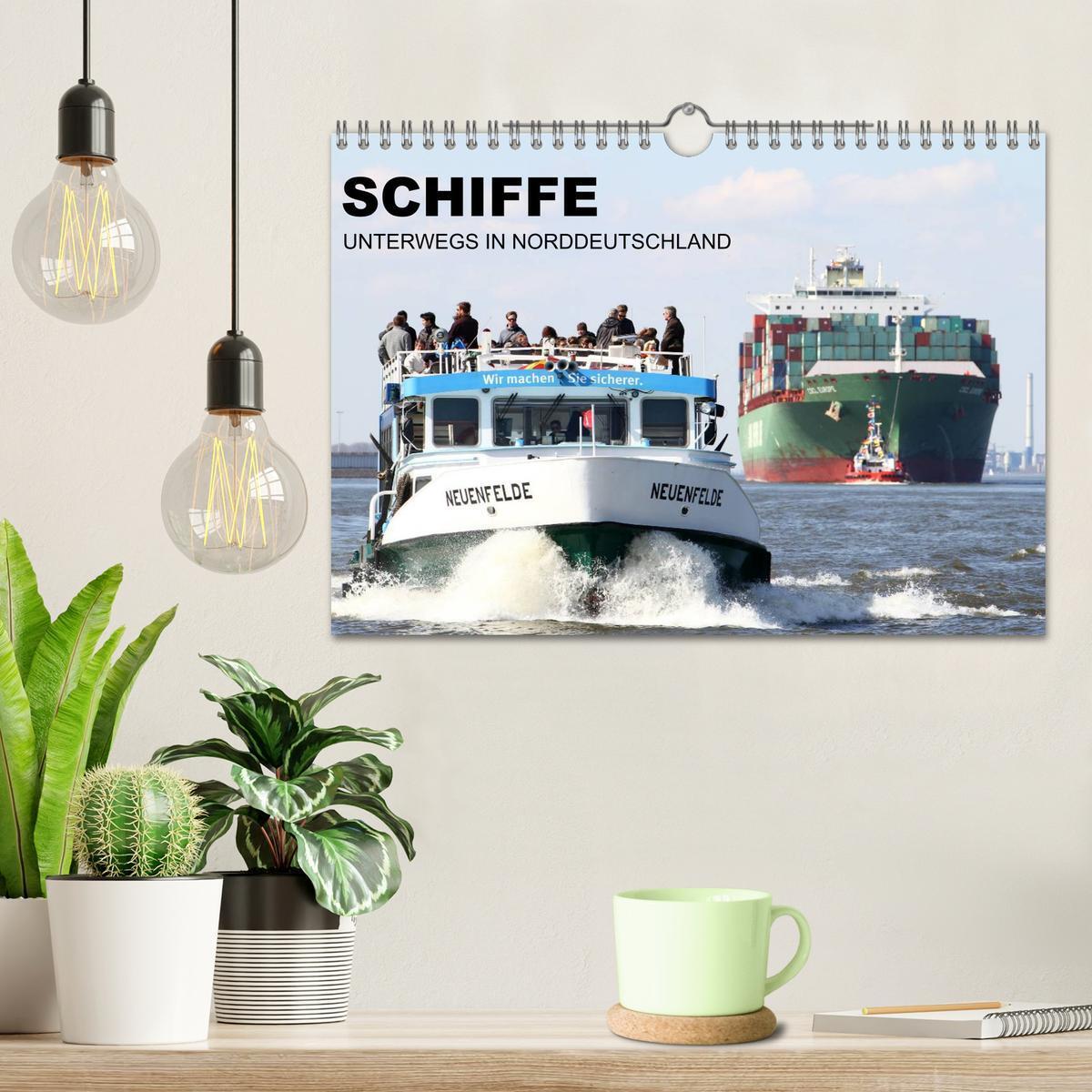 Bild: 9783435694754 | Schiffe - Unterwegs in Norddeutschland (Wandkalender 2025 DIN A4...