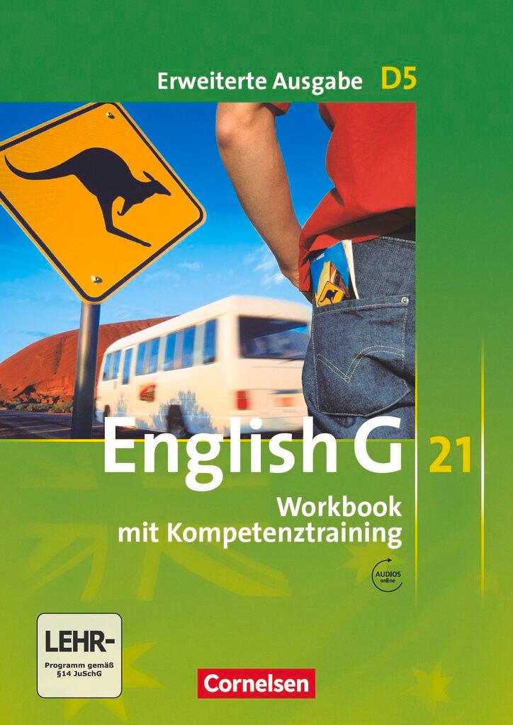 Cover: 9783060312504 | English G 21. Erweiterte Ausgabe D 5. Workbook Workbook mit Audios...