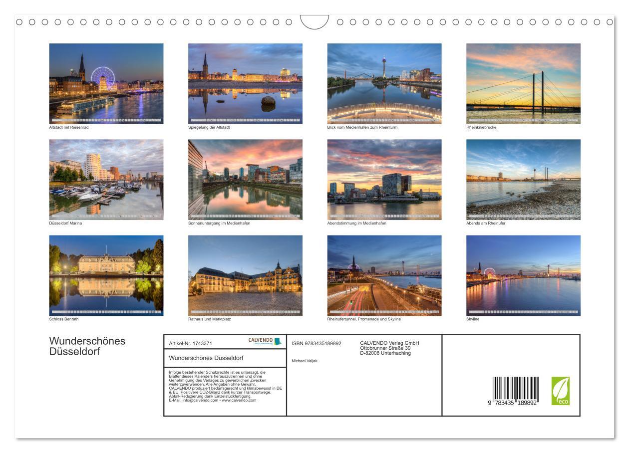 Bild: 9783435189892 | Wunderschönes Düsseldorf (Wandkalender 2025 DIN A3 quer), CALVENDO...