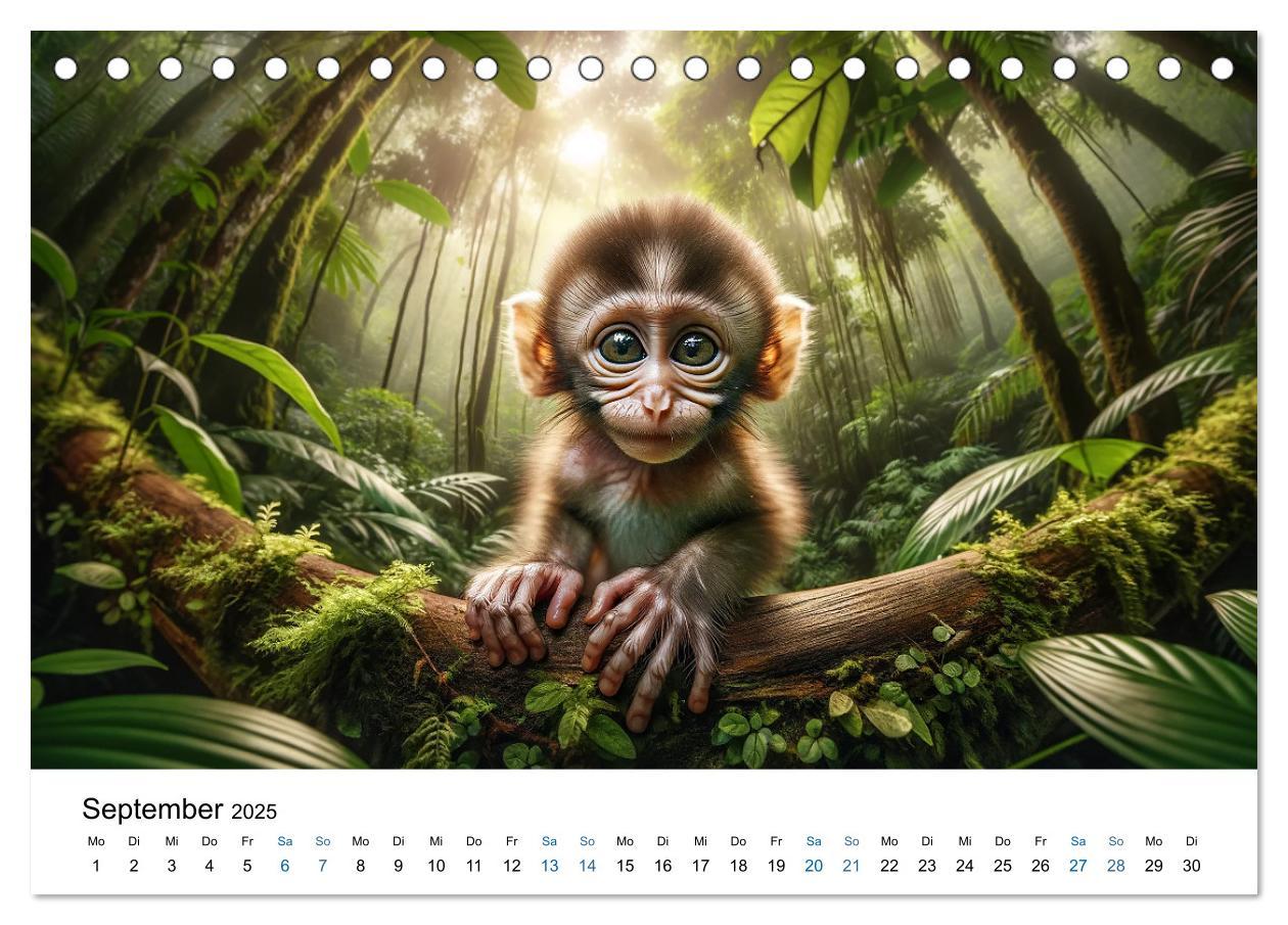 Bild: 9783383766633 | Baby-Tiere (Tischkalender 2025 DIN A5 quer), CALVENDO Monatskalender