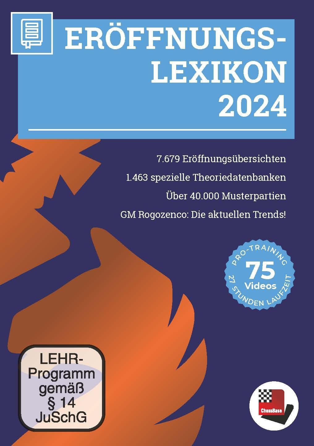 Cover: 9783866819528 | Eröffnungslexikon 2024 | Die aktuelle Schach-Eröffnungstheorie | GmbH