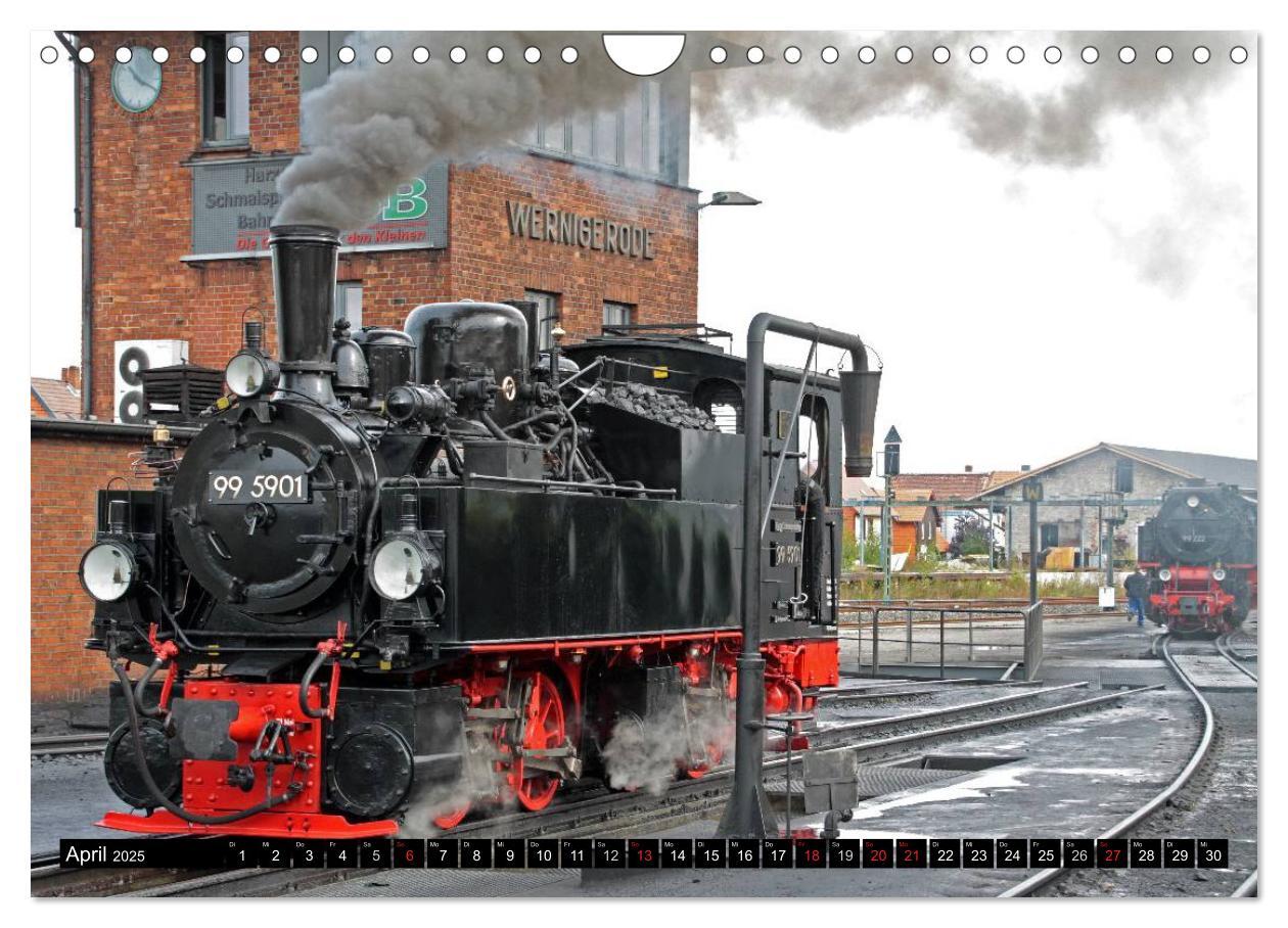 Bild: 9783435754960 | Die Brockenbahn - Mit Volldampf durch den Harz (Wandkalender 2025...