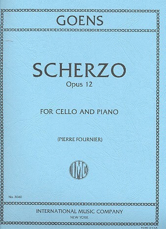 Cover: 9990050739962 | Scherzo op.12 for cello and piano | Daniel van Goens