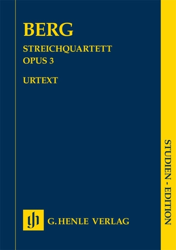 Cover: 9790201870007 | Berg, Alban - Streichquartett op. 3 | Besetzung: Streichquartette