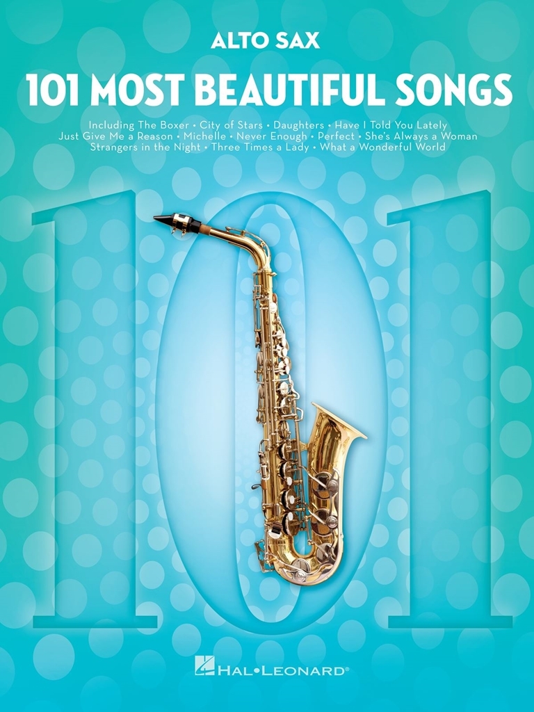 Cover: 888680925390 | 101 Most Beautiful Songs | for Alto Sax | Instrumental Folio | Buch