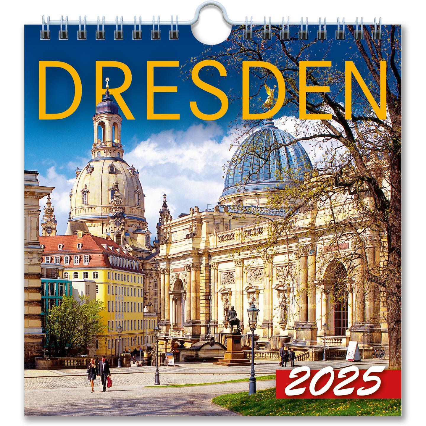 Cover: 4250582399221 | Kalender Dresden 2025 | 13,5x14 cm - Tischkalender | Dietmar Berthold