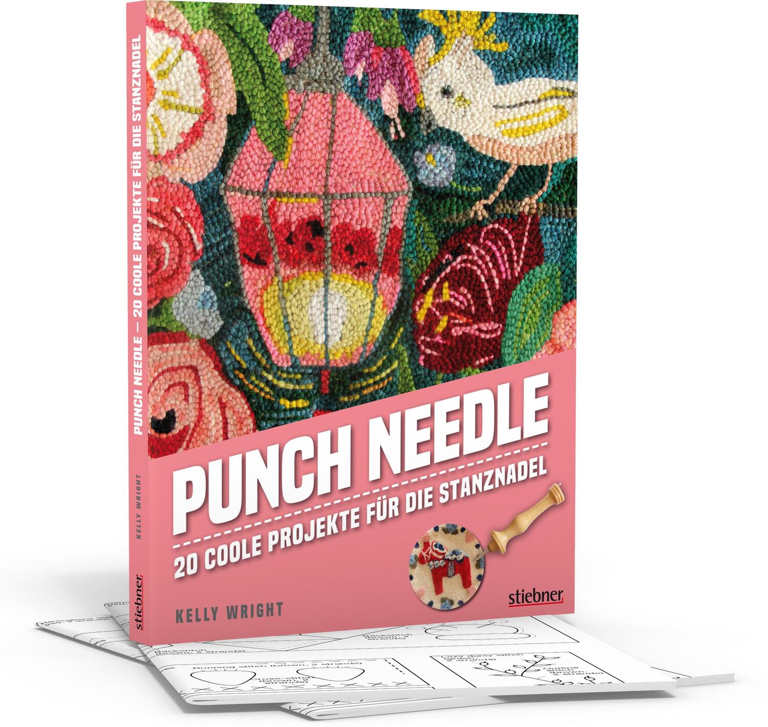 Cover: 9783830720669 | Punch Needle | 20 coole Projekte für die Stanznadel | Kelly Wright