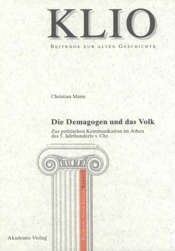 Cover: 9783050043517 | Die Demagogen und das Volk | Christian Mann | Buch | ISSN | 347 S.