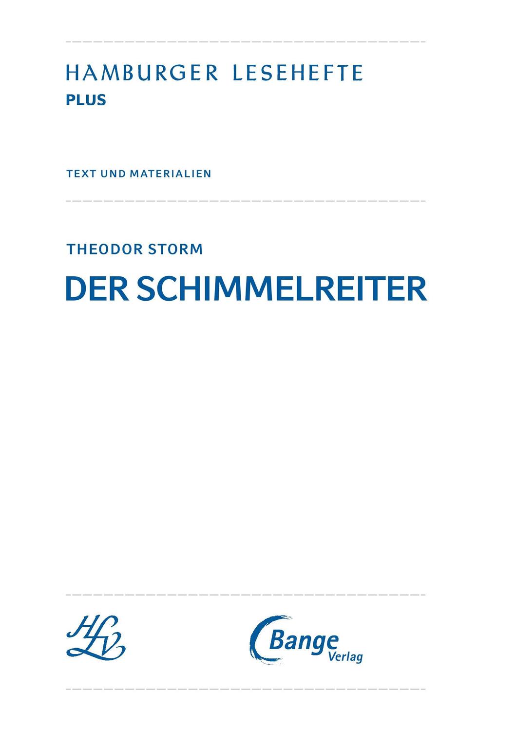 Bild: 9783804425927 | Der Schimmelreiter. Hamburger Leseheft plus Königs Materialien | Storm