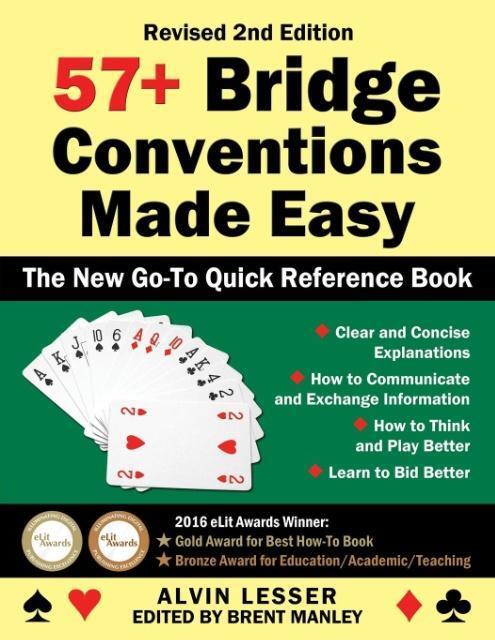 Cover: 9780986003479 | 57+ Bridge Conventions Made Easy | The New Go-To Quick Reference Book