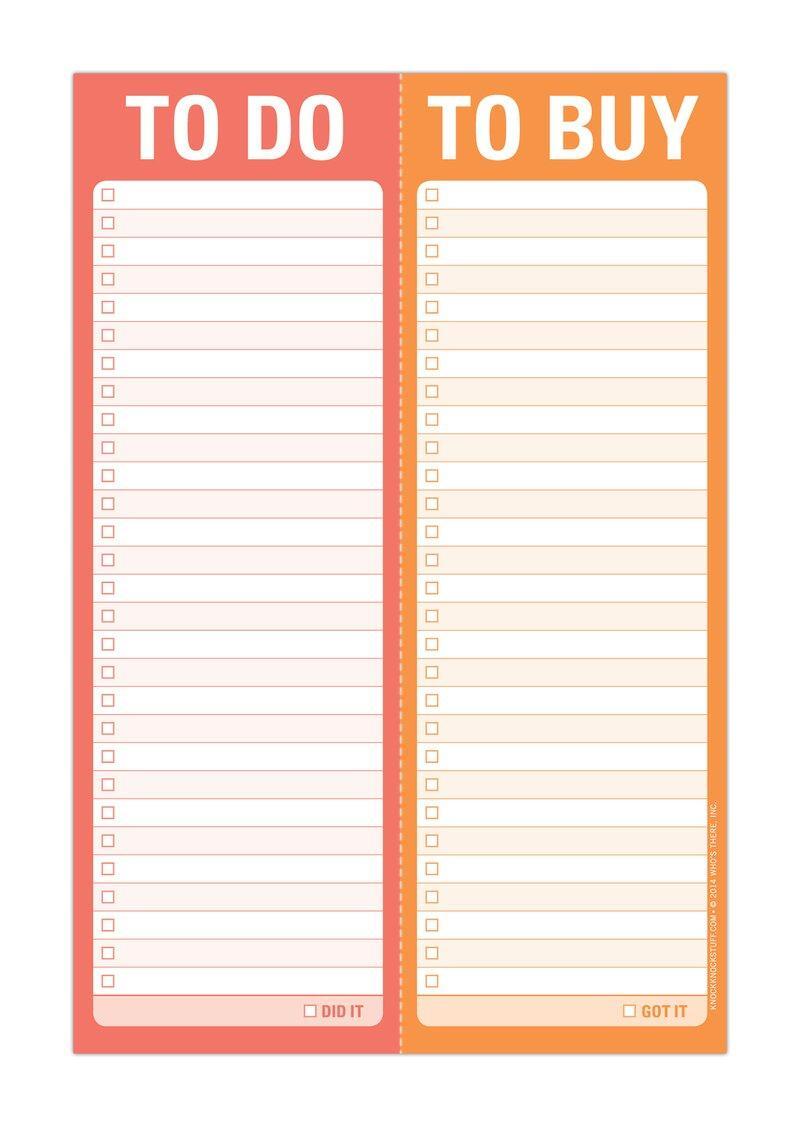 Cover: 9781601065667 | Perforated Pad 'To do/To Buy' | Perforierte Notizzettel, 60 Blatt