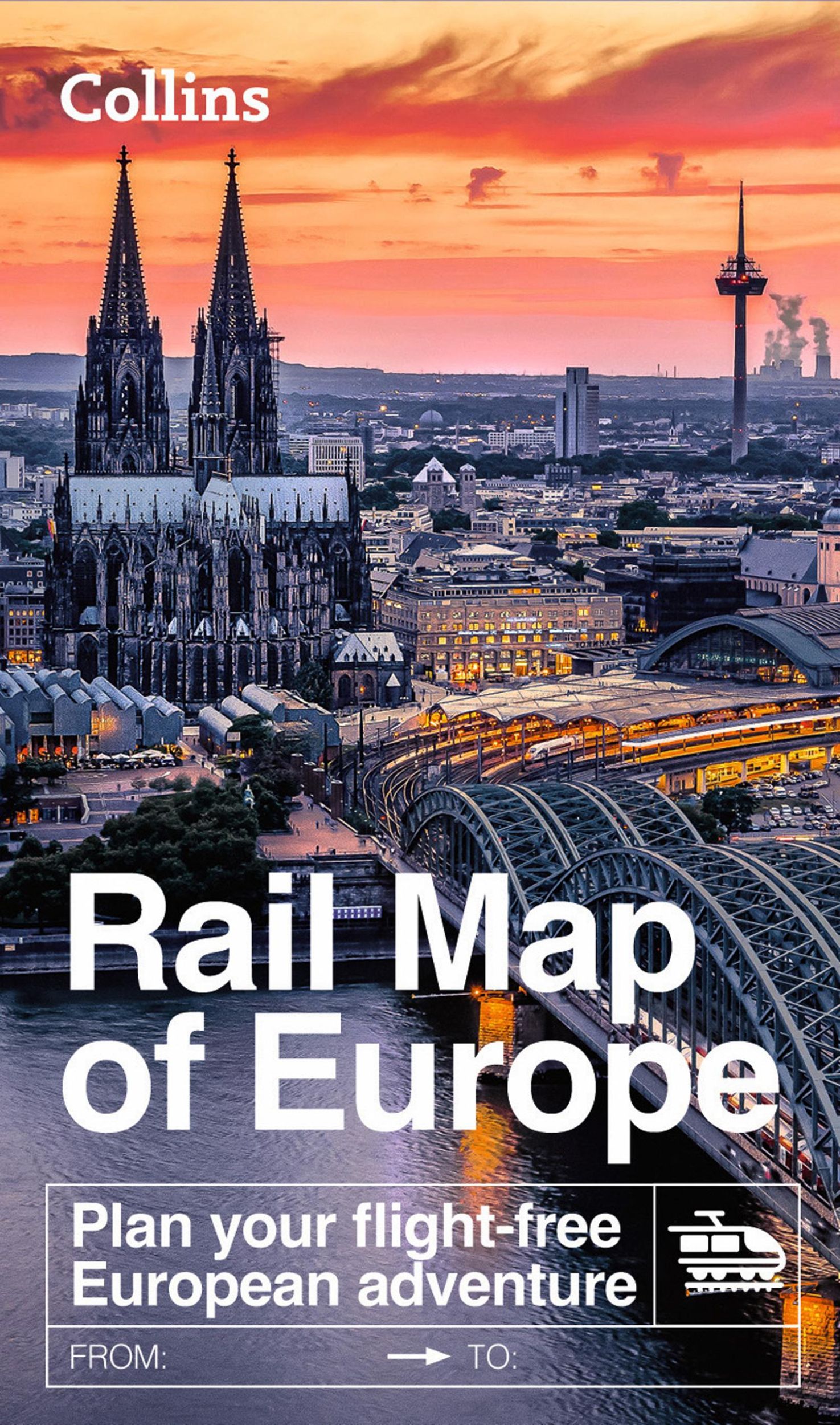 Cover: 9780008711047 | Collins Rail Map of Europe | Plan Your Flight-Free European Adventure