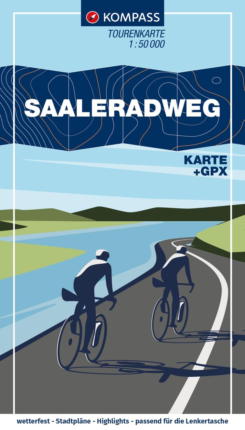 Cover: 9783991541868 | KOMPASS Fahrrad-Tourenkarte Saaleradweg - Von Münchberg nach...