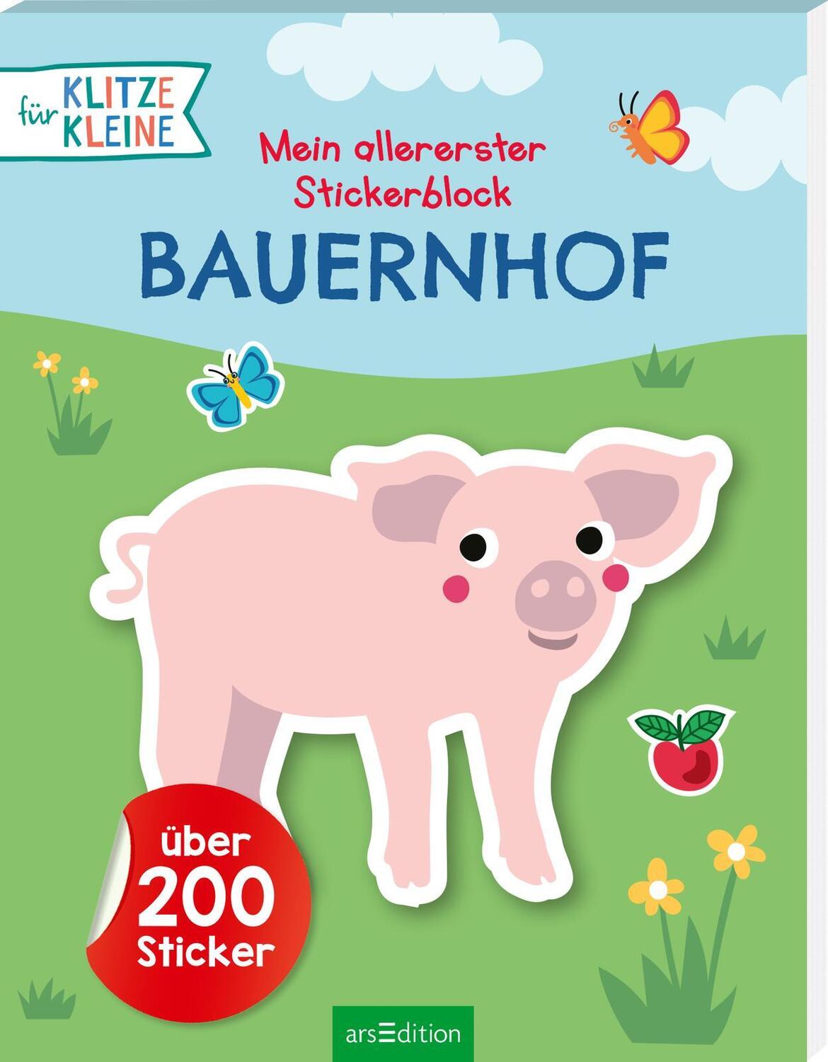 Cover: 9783845849102 | Mein allererster Stickerblock - Bauernhof | Über 200 Sticker | Buch