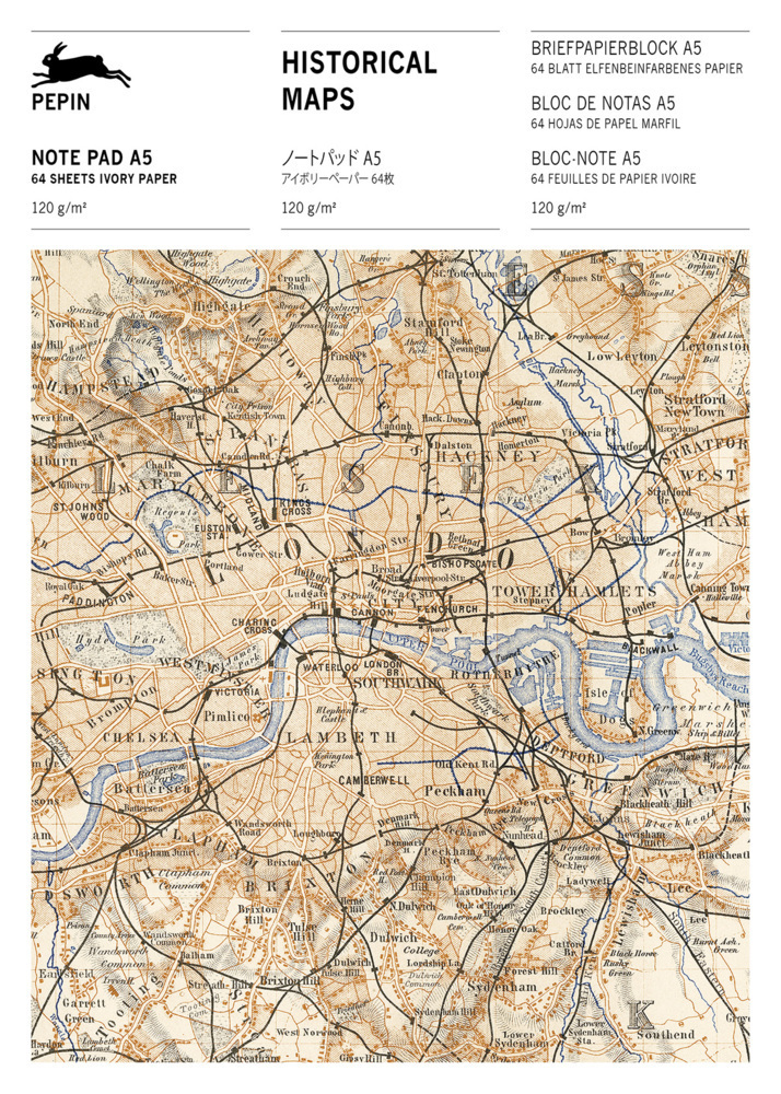 Cover: 9789460093357 | Historical Maps. Briefpapier | Writing Paper & Note Pad A5 | Roojen