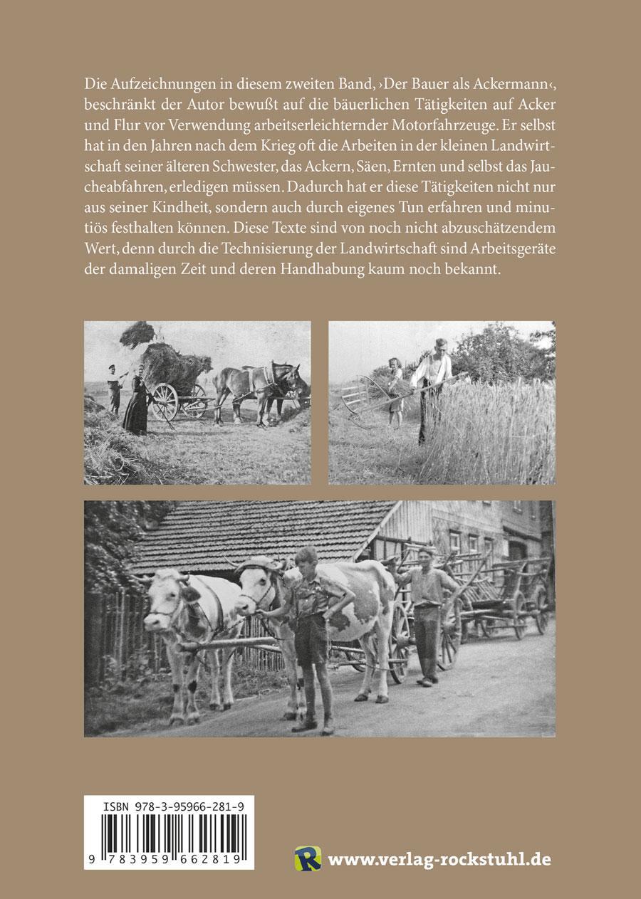 Rückseite: 9783959662819 | Bäuerliches Leben um 1900 | Band 2: Der Bauer als Ackermann | Röth