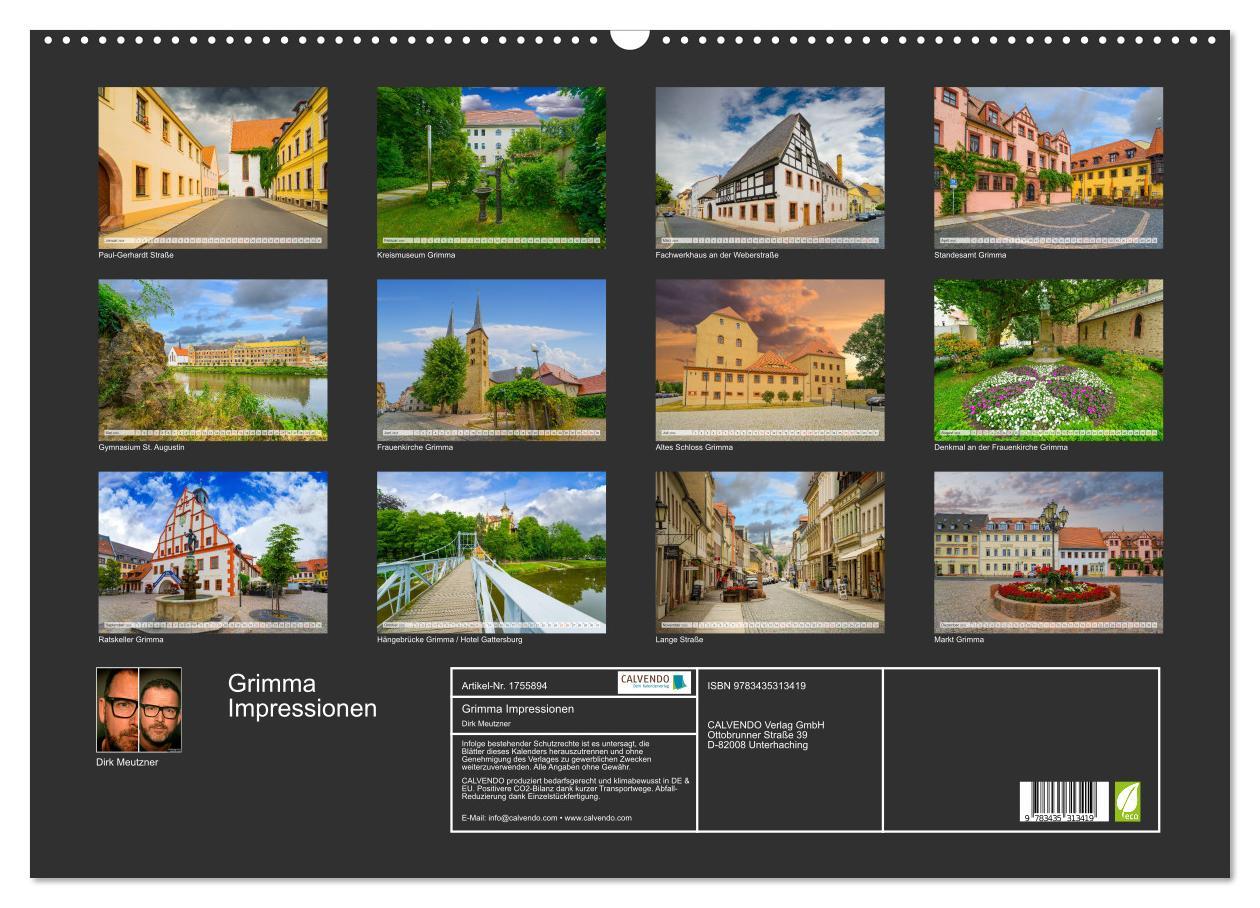 Bild: 9783435313419 | Grimma Impressionen (Wandkalender 2025 DIN A2 quer), CALVENDO...