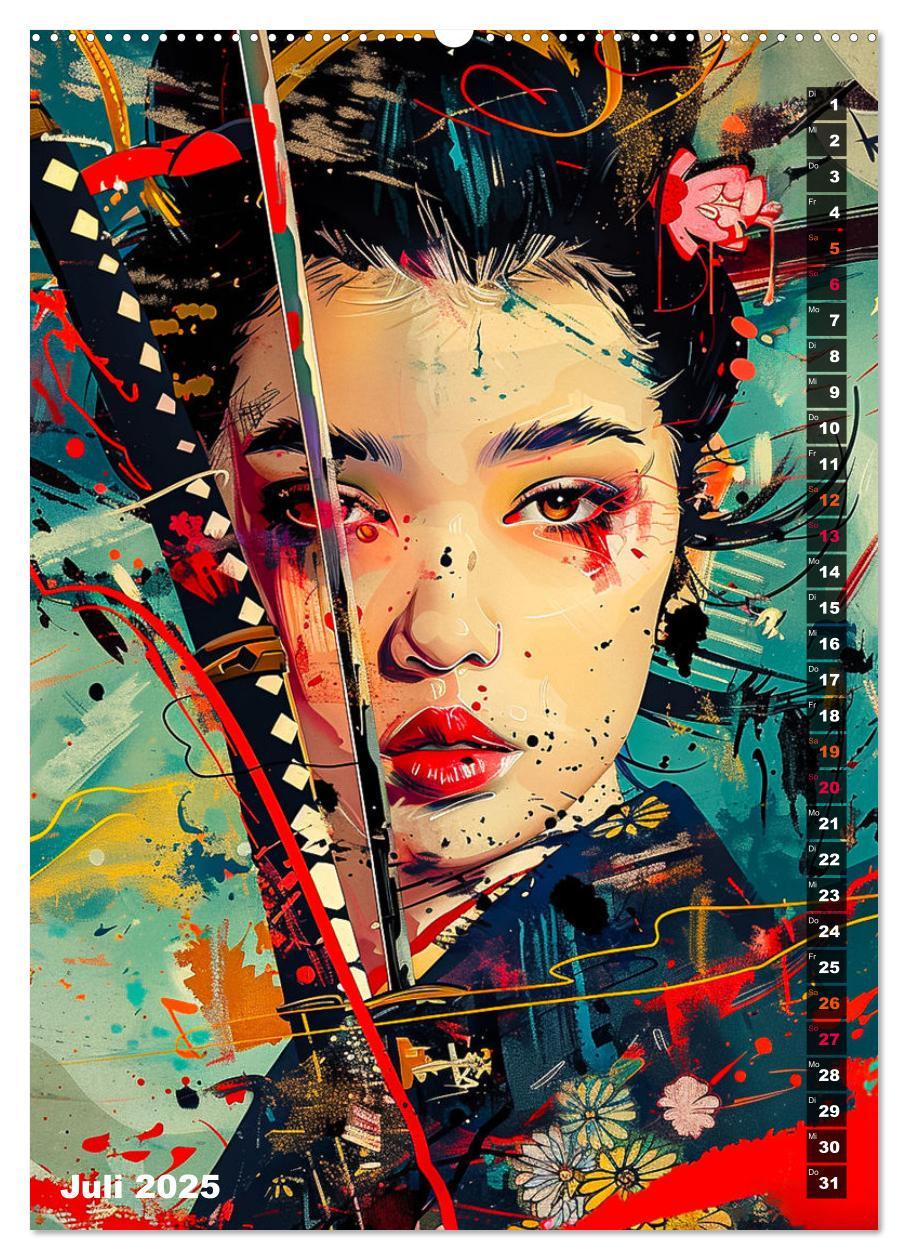 Bild: 9783383810428 | Samurai - Onna Bugeisha (Wandkalender 2025 DIN A2 hoch), CALVENDO...