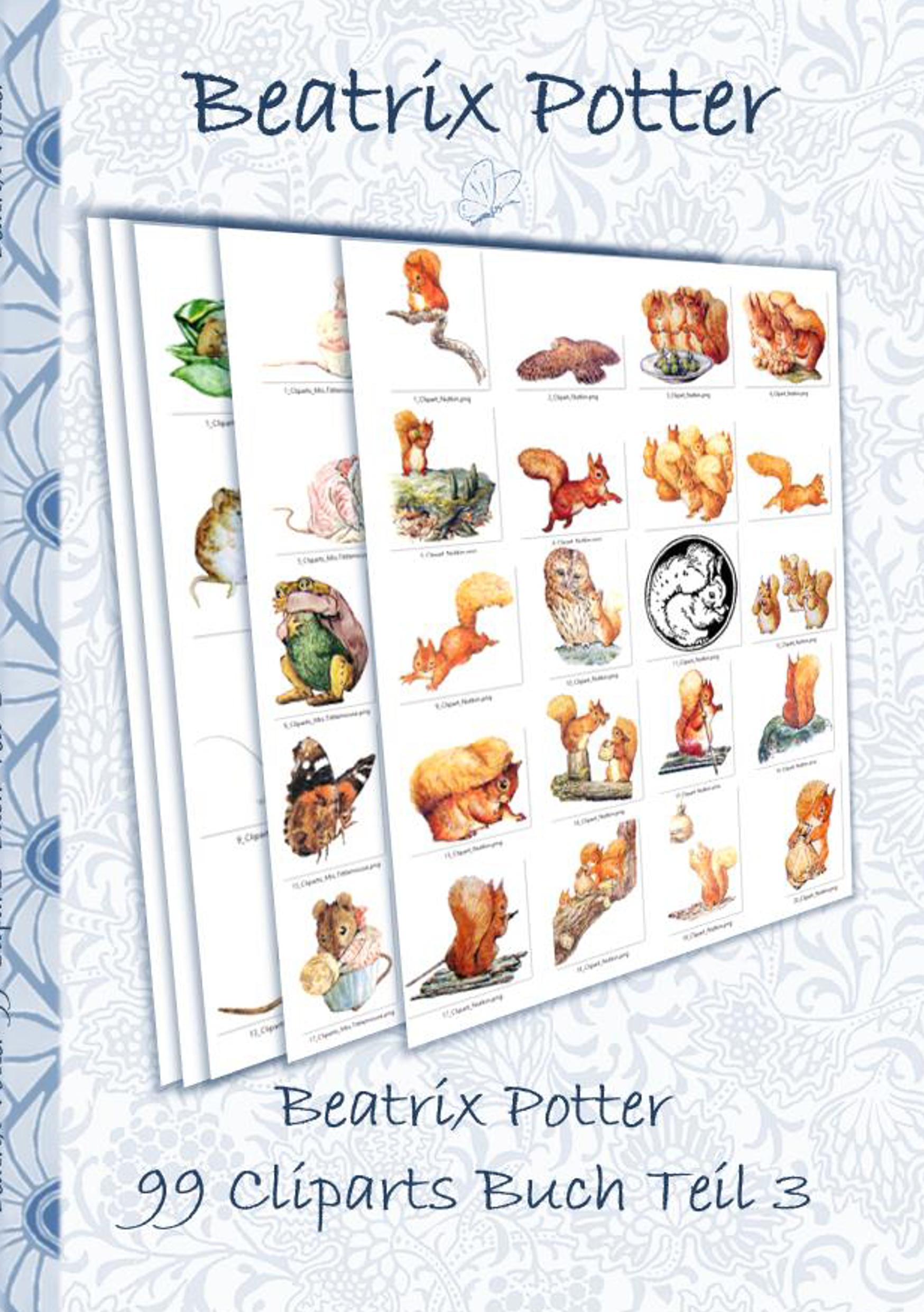 Cover: 9783752866063 | Beatrix Potter 99 Cliparts Buch Teil 3 ( Peter Hase ) | Potter (u. a.)