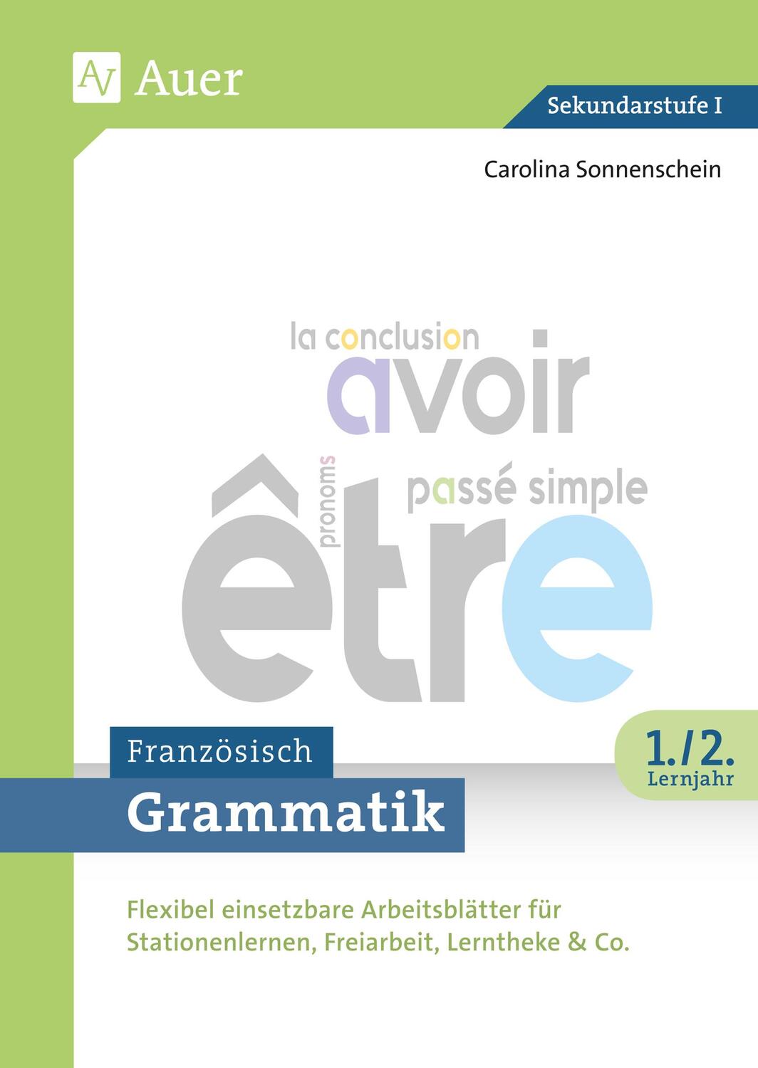 Cover: 9783403082453 | Grammatik Französisch 1.-2. Lernjahr | Carolina Sonnenschein | 80 S.