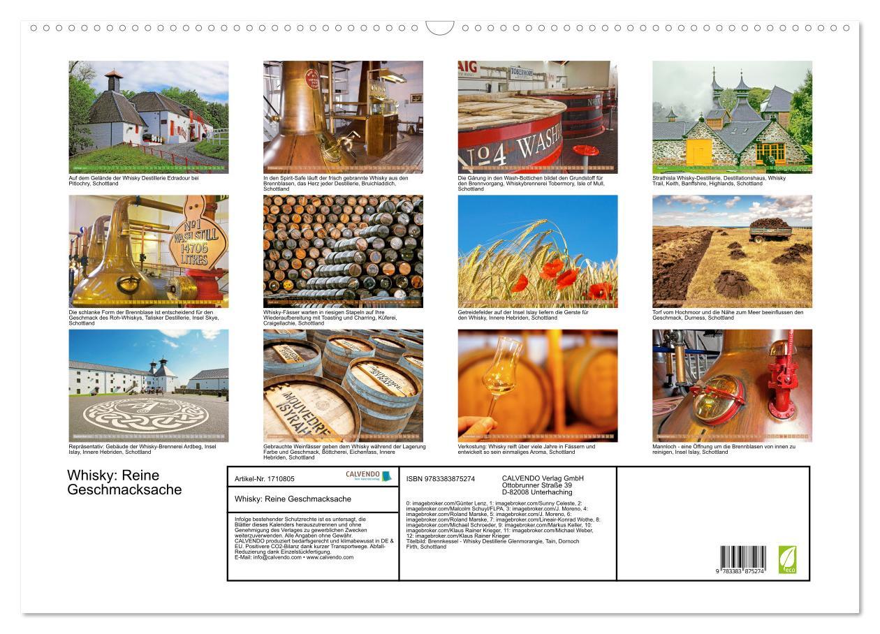 Bild: 9783383875274 | Whisky: Reine Geschmacksache (Wandkalender 2025 DIN A2 quer),...